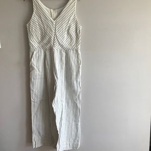NWOT Rachel Zoe White Linen Jumpsuit